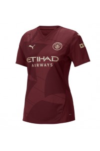 Manchester City Voetbaltruitje 3e tenue Dames 2024-25 Korte Mouw